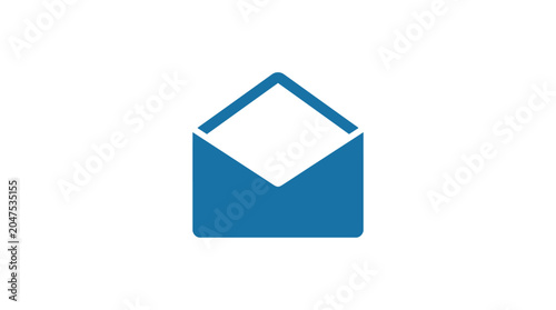 Fotografija Blue Envelope Icon Symbol Mail.