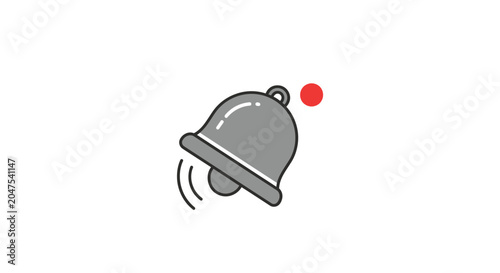 Billede på lærred Notification Bell Icon Alert Symbol.