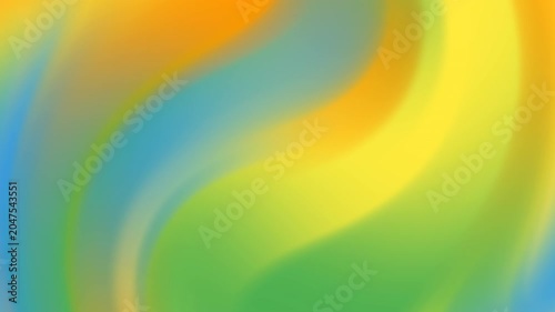 Vibrant Abstract Swirl Blue Green Yellow Orange Gradients For International Youth Day Celebration