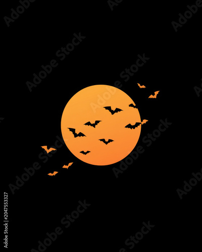 trendy halloween illustration for social media