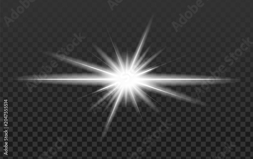 Transparent Lens Flare Light Effect