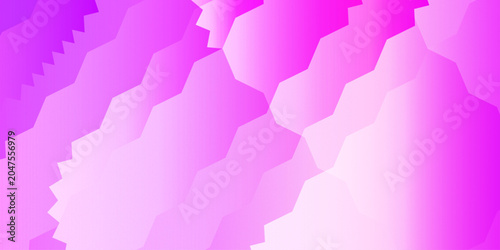Billede på lærred Abstract background with vibrant purple and pink gradient waves and geometric zi
