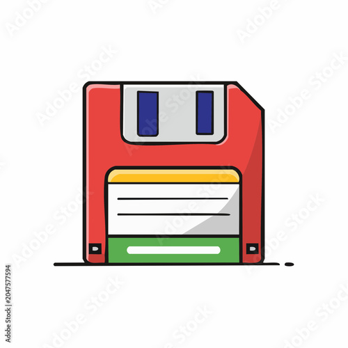 Retro Floppy Disk Icon