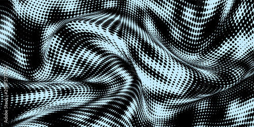 Abstract halftone dotted background. Monochrome pattern with dots and circles.