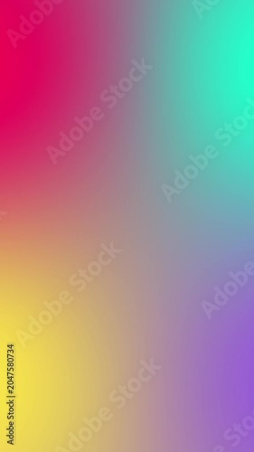 Neon Abstract Motion Background with Bright Dynamic Shapes