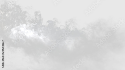 Obraz na plátne Clouds floating in the sky with a light appearance on a transparent background,