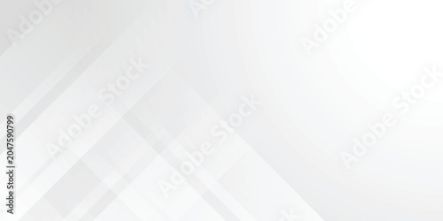 Bilde på lerret Light gray and white oblique overlay lines geometry tech abstract subtle backgro