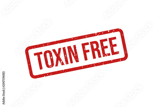 Konstfotografi Red toxin free stamp seal vector