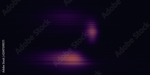 Bild auf Leinwand Abstract Dark Purple Background with Horizontal Lines and Orange Light Highlight