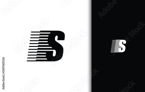 Modern Letter S Speed Line Logo Design for Technology and Corporate Brand Identity