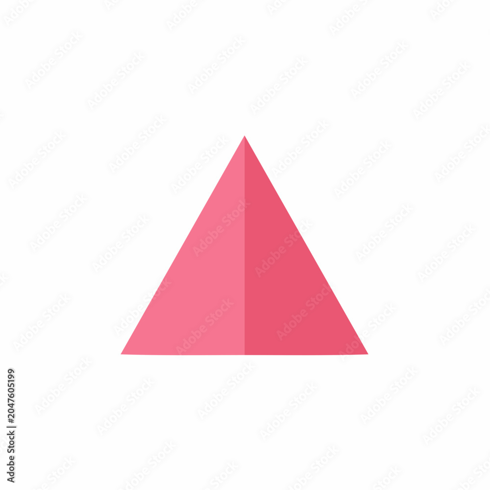 Fototapeta premium Pink Triangle Geometric Shape
