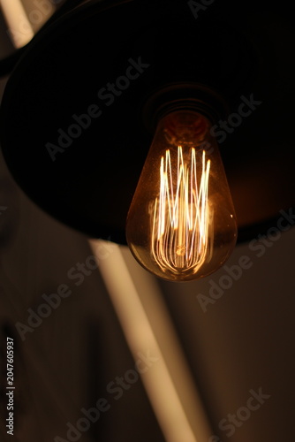 Canvastavla tungsten light bulb