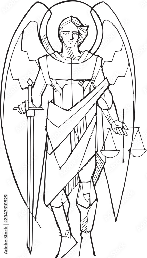 Obraz premium Saint Michael the Archangel Defender of Heaven