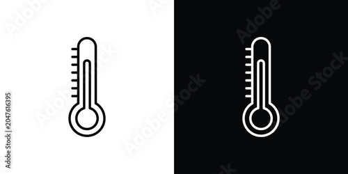 Fotografia Temperature icon in editable outlined, Vector EPS10