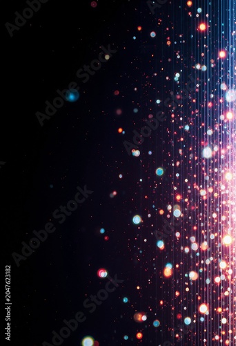 fiber optic background with lots of luminous spots