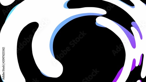 Liquid wave animation with transparent background