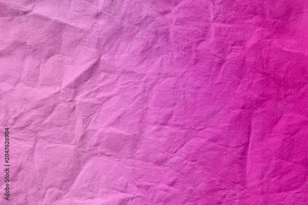 Fototapeta premium Crumpled Pink Gradient Paper Texture Background