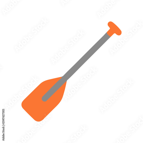Obraz na płótnie Orange Paddle Oar Water Sports Equipment.