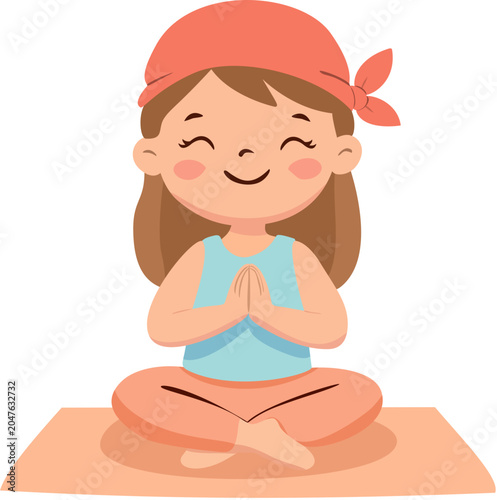 girl doing yoga