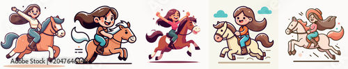 Konstfotografi woman riding a horse