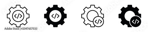 Foto Programming development  Icon Set