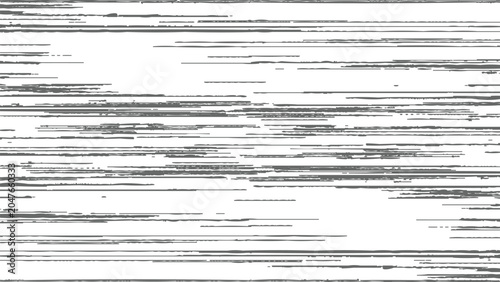 Photos Glitchy digital distortion effect with horizontal lines on white background scre