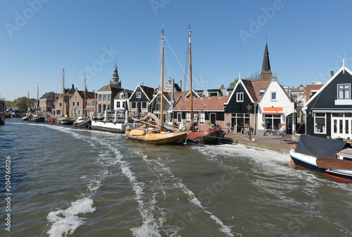 Fishing harbour of Monnickendam, Holland