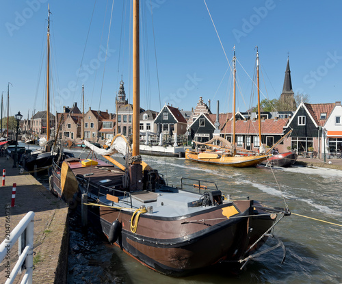 Fishing harbour of Monnickendam, Holland