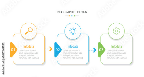 Steps infographic design. Can be used for workflow diagram, info chart, annual report. 