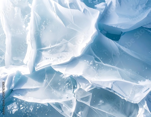 Frozen Ice Sheets Melting Polar Environment.