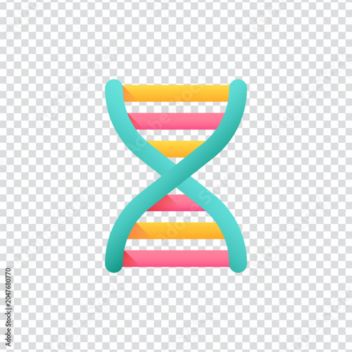 DNA Genetics Science Biology Research Icon Set