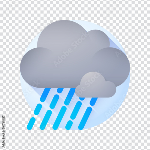 Drizzle Rain Weather Forecast Light Drop Icon Set