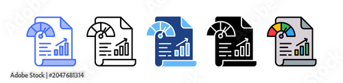Performance Metrics multiple icon