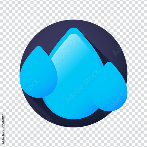 Drops Water Rain Liquid Nature Icon Set