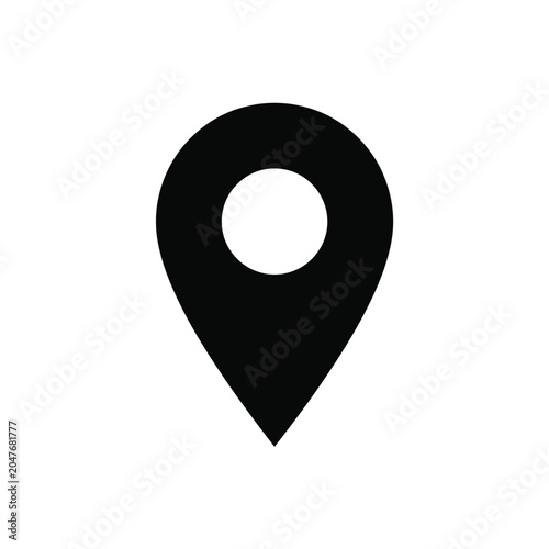 Tableau sur toile Location icon for using location
