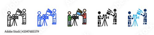 Behind Scene Icon Collection With Multiple Styles