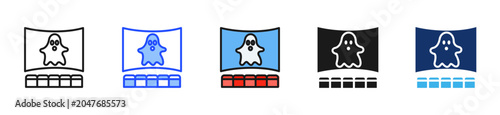 Foto Horror Night Icon Collection With Multiple Styles