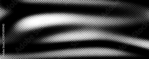 Fotografía Dotted wave line background