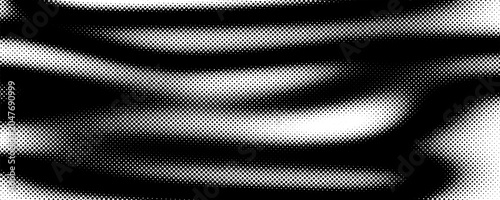 Billede på lærred Dotted wave line background