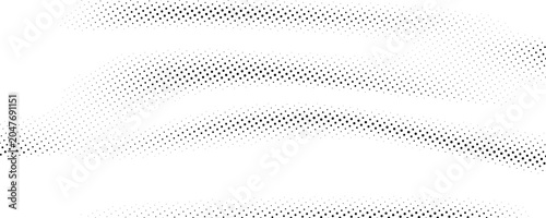 Canvastavla Dotted wave line background