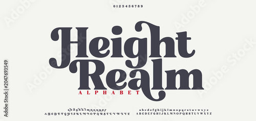 Photos Height Realm typography beauty fashion elegant minimalist serif italic fonts decorative wedding vintage retro logos