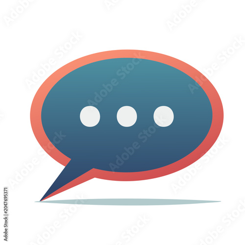 Speech bubble icon with dots