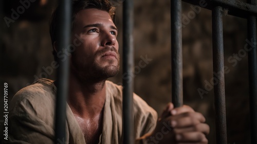 At midnight, a powerful earthquake shakes the prison in Philippi, opening the doors and breaking the chains, while Paul and Silas remain faithful and unafraid.
