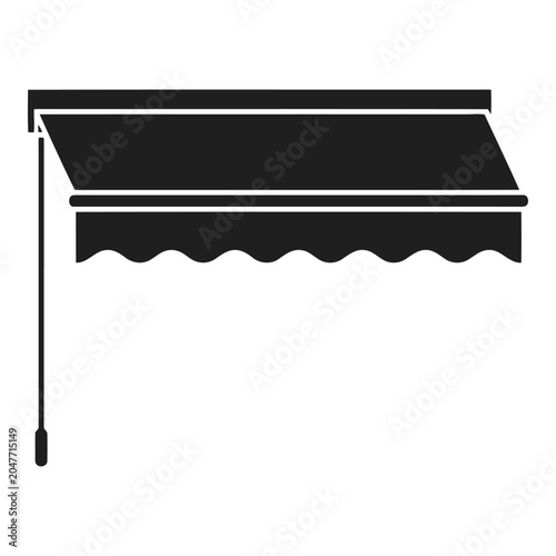Window awning icon vactor file
