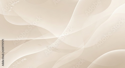 Abstract beige and white wave-like shapes with a soft, blurred effect, creating a smooth and elegant background.