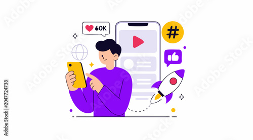 Engaging Social Media Content Creator with High Interaction Metrics