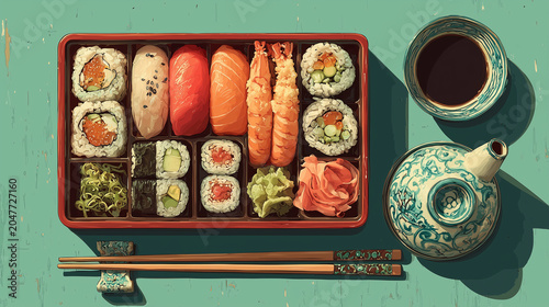 Flat Professional Food Illustration