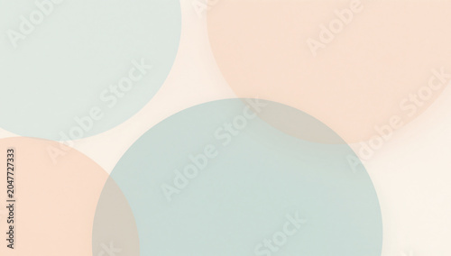 Minimalist Overlapping Semi Transparent Pastel Shapes