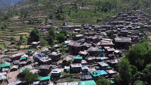 aerial view of the Frames of the Himalayas