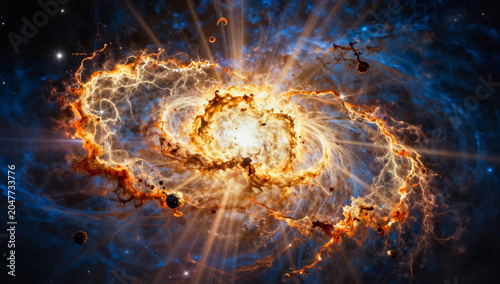 High-Energy Nova Explosion and Cosmic Shockwave